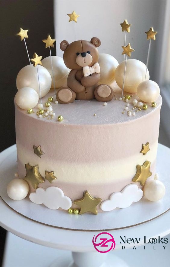 Baby girl:zryexomwhre= Cake Design - Teddy Bear 